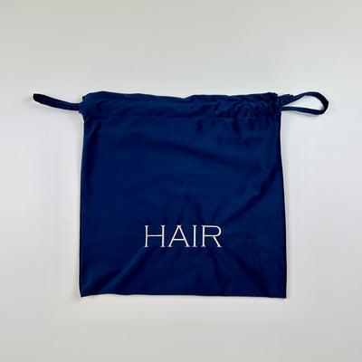 Velvet Bags with Laundry, Hair and Shoe Bag in White and Navy