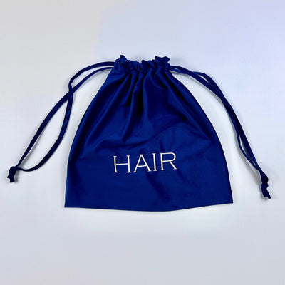 Velvet Bags with Laundry, Hair and Shoe Bag in White and Navy