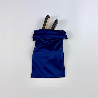 Plain Velvet Bags in White and Navy