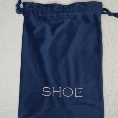 Velvet Bags with Laundry, Hair and Shoe Bag in White and Navy