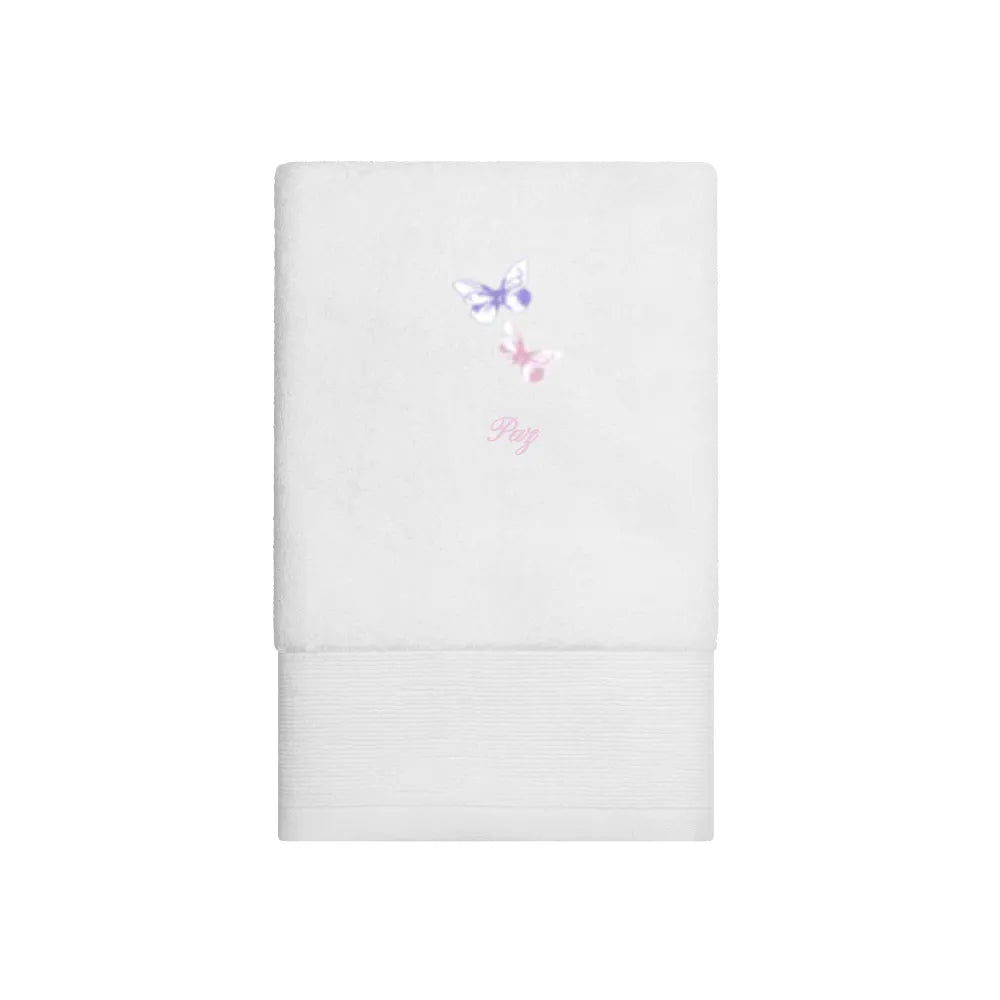 Butterfly Embroidered Como 700gsm Towel Collection - Customised Product