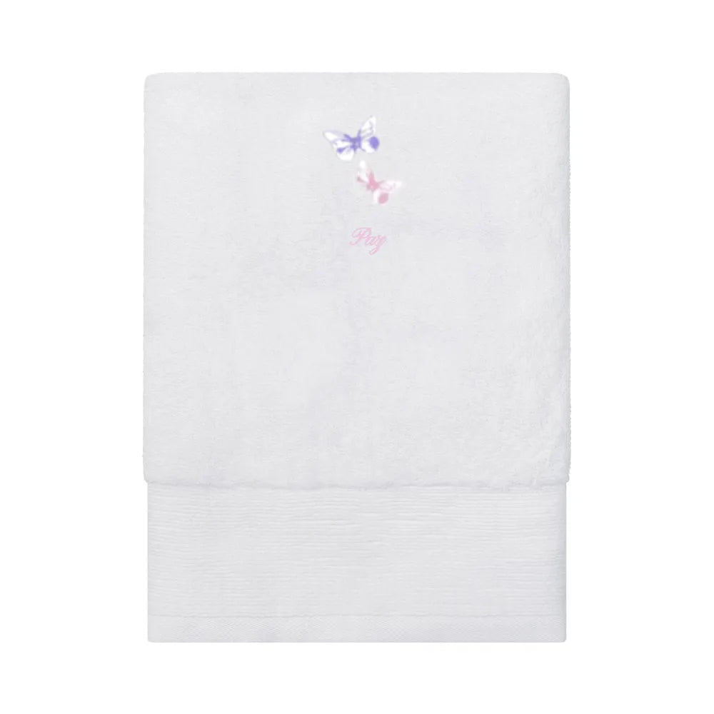 Butterfly Embroidered Como 700gsm Towel Collection - Customised Product